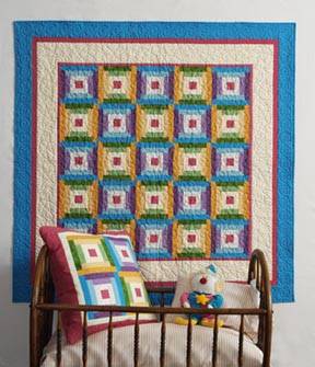 Alphabears Finished Quilt: "Baby Blocks."