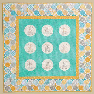 Critter Babies Finished Quilt: “Bubble Buddies" quilt