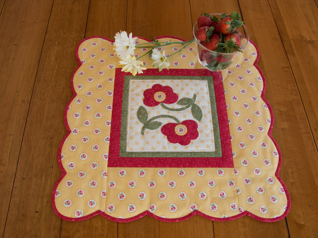 BloomersFinished Quilt: "Dancing Posies Table Topper"