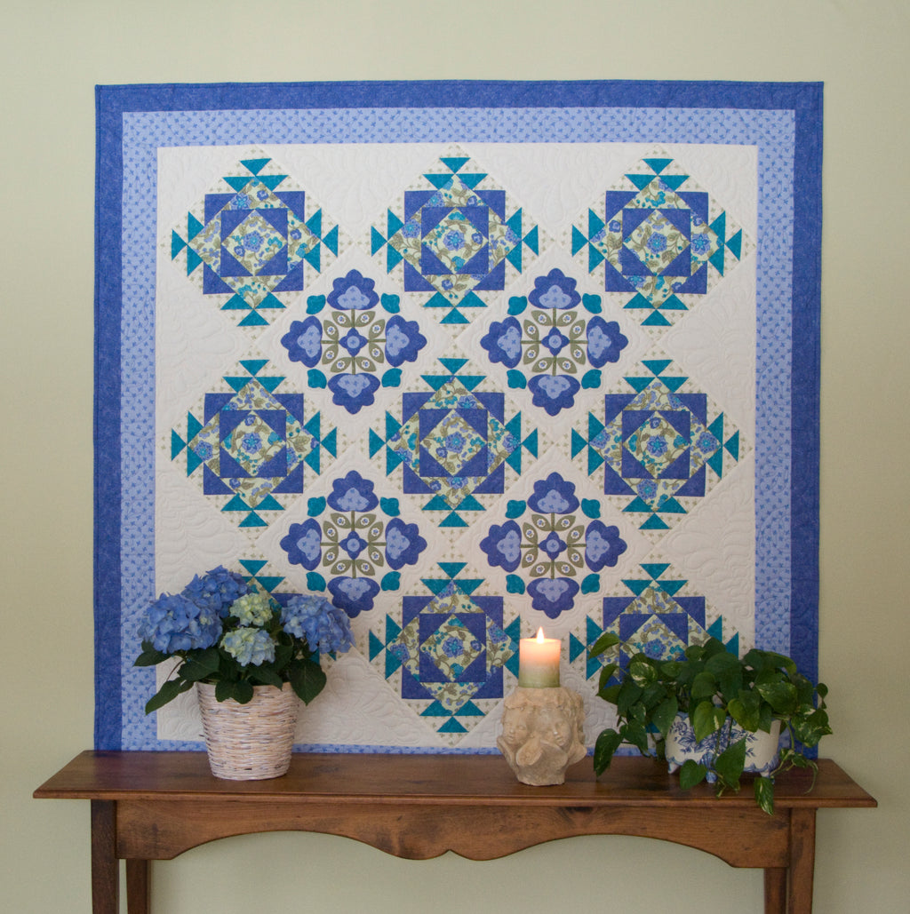 Bloomers Finished Quilt: "Laguna Quilt"