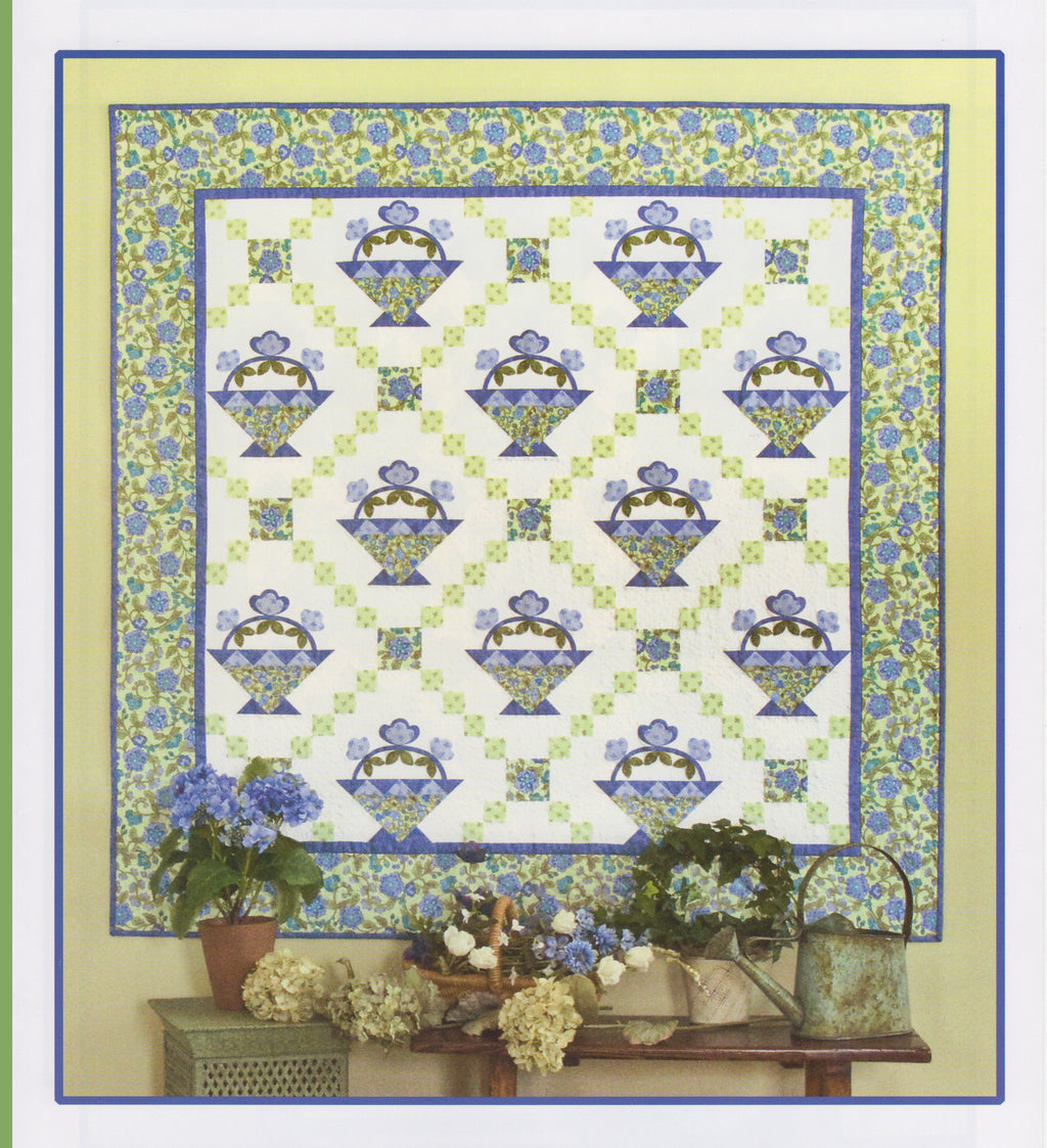 Bloomers Finished Quilt: "Periwinkle Baskets Quilt"