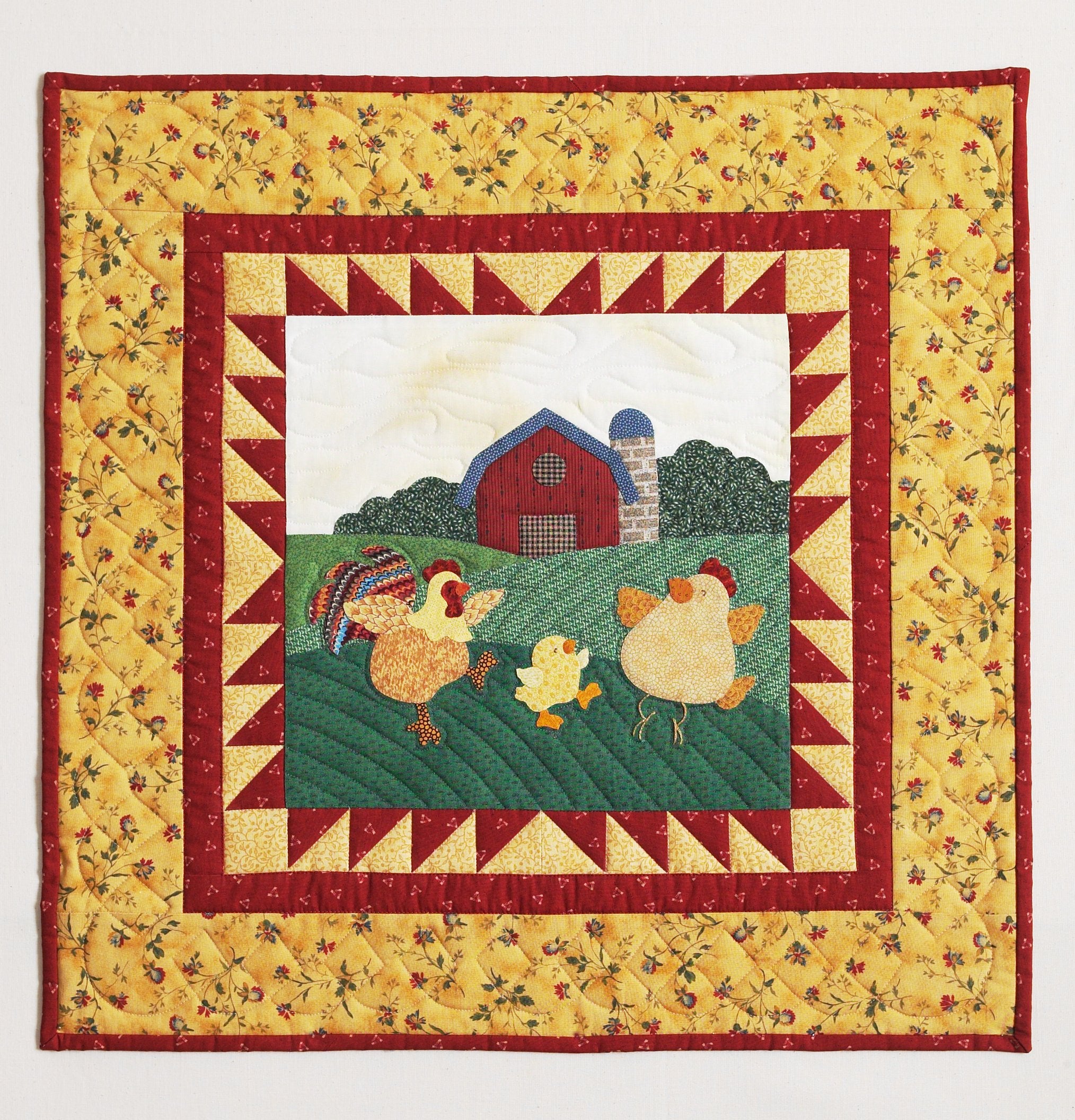 Critters Dancin’ in the Moonlight Finished Quilt: “Rise and Shine"