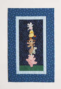 Critters Dancin’ in the Moonlight Finished Quilt: “Short Stack"