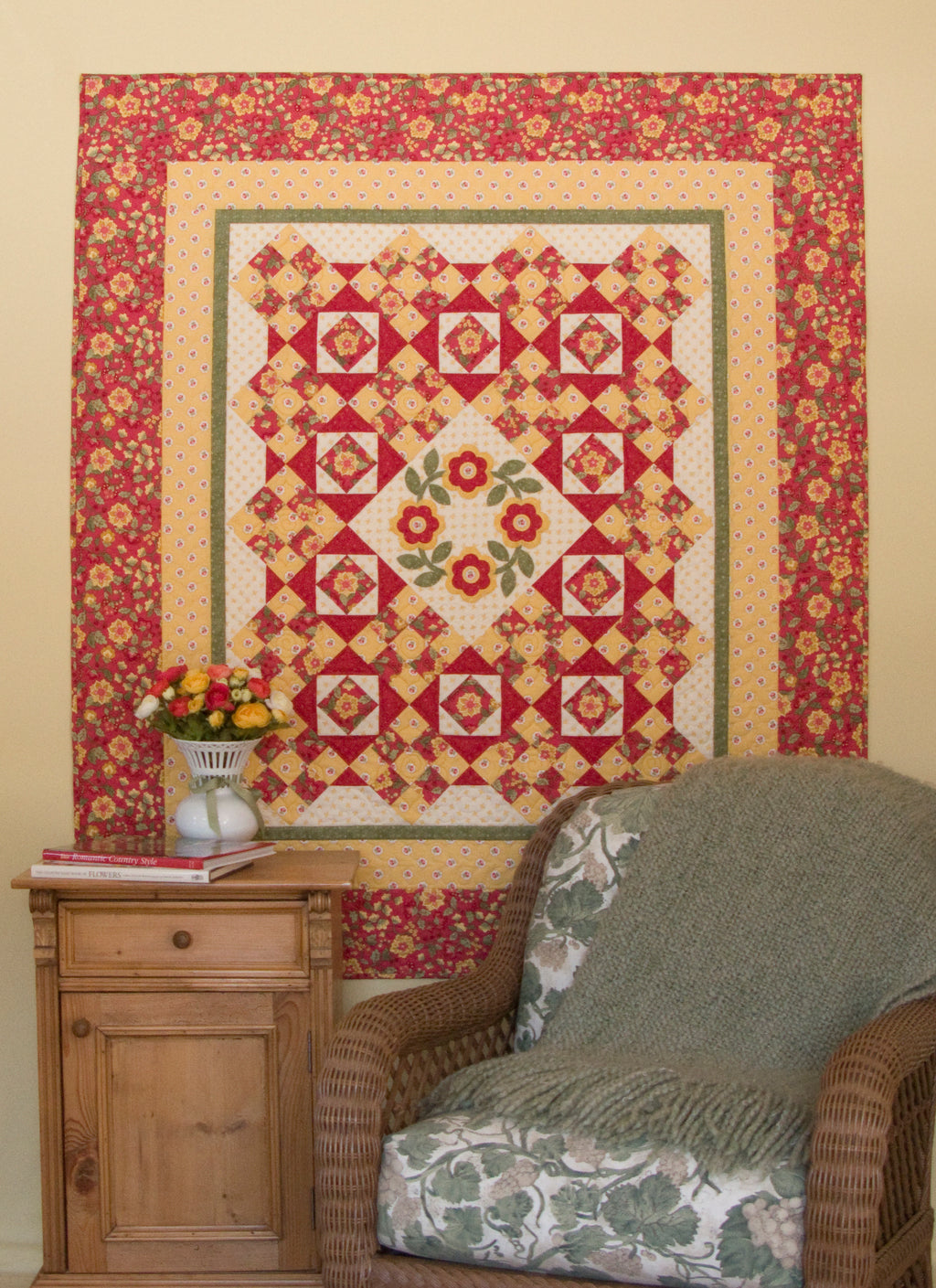 BloomersFinished Quilt: "September Roses Quilt"