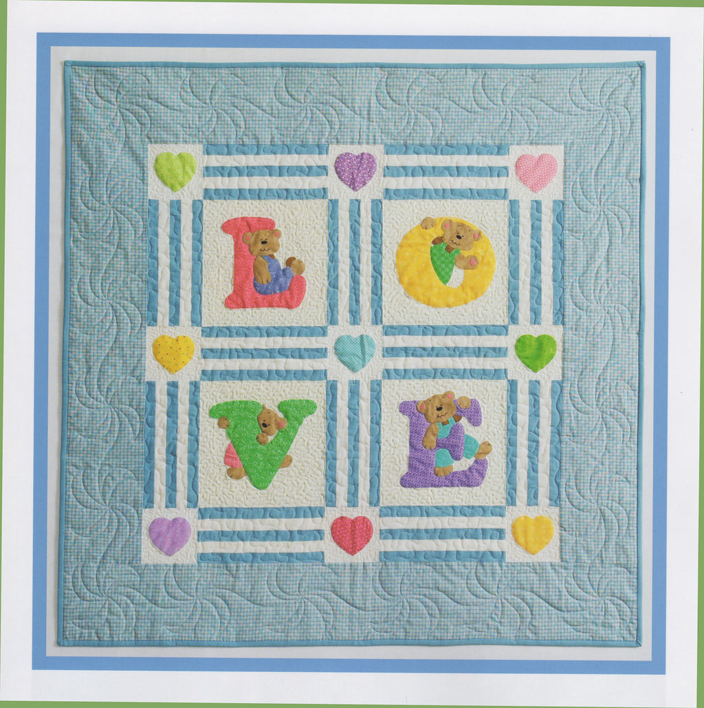 Alphabears Finished Quilt: "Love Quilt."