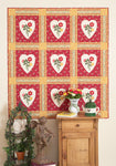 Pocketful of Posies Finished Quilt: “Folk Hearts"