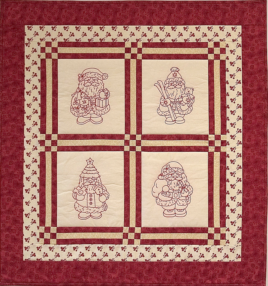 Holiday Scrapbook Finished Quilt: “Believe" embroidery