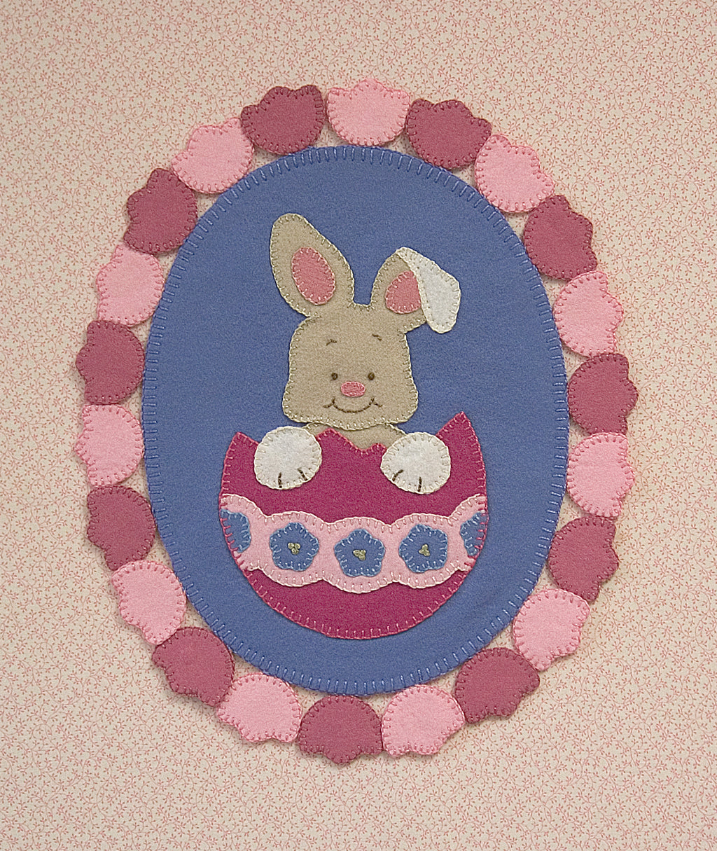 Holiday Scrapbook Finished Quilt: “Easter Bunny Penny Mat"