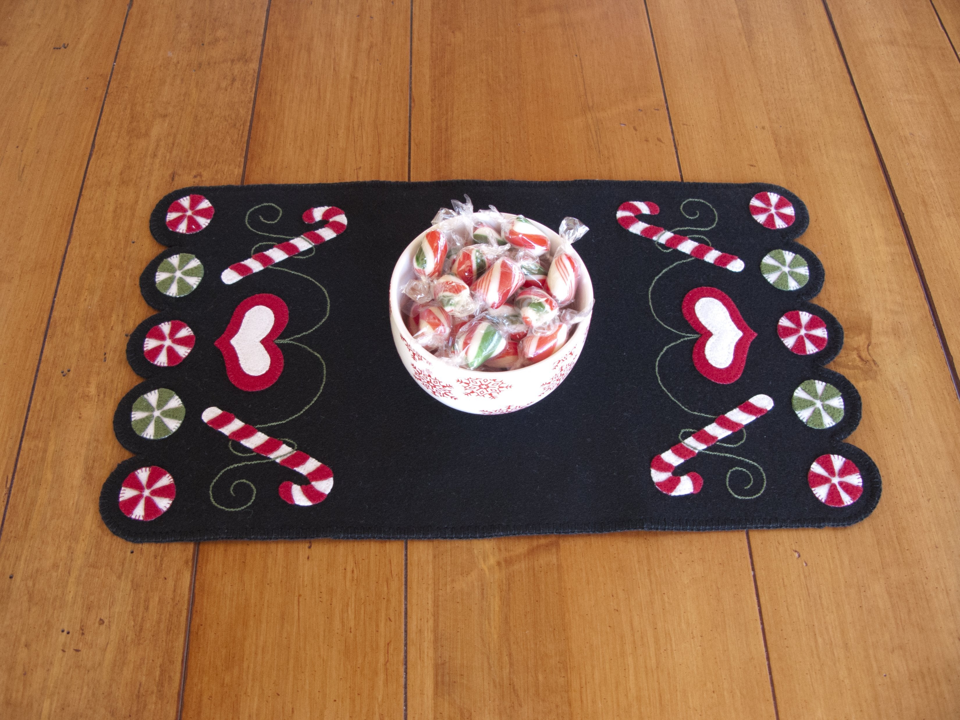 Christmas Candy Table Runner